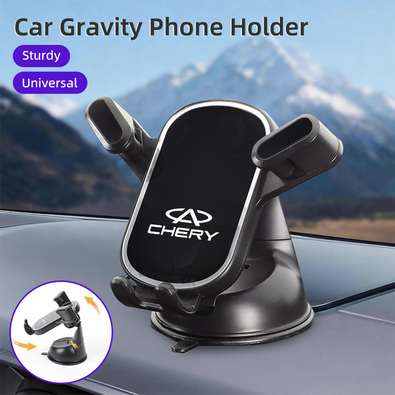 Qq Phone Accessories - ที่วางโทรศัพท์ในรถยนต์แบบยึดติดด้วยแรงโน้มถ่วง พร้อมฐานดูดและตะขอสำหรับรถยนต์ Chery Fulwin QQ Tiggo
